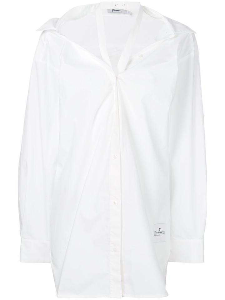 T By Alexander Wang Deconstructed Shirt - White