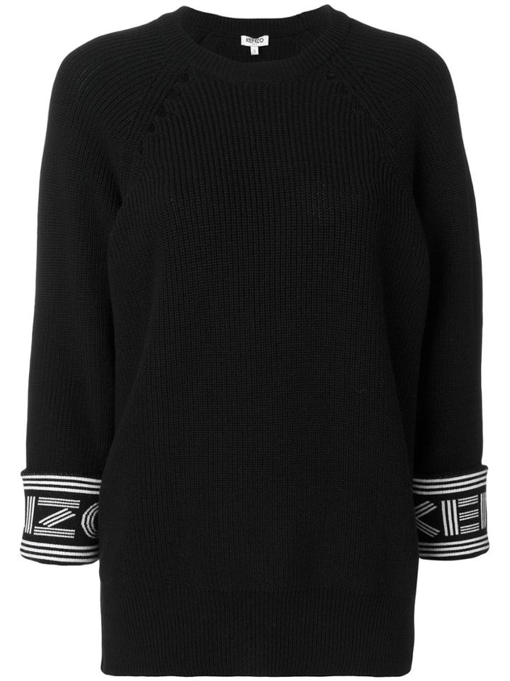 Kenzo Rib Knit Kenzo Sweater - Black