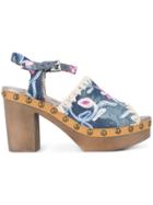 Mou Platform Sandals - Blue
