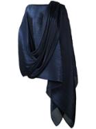 Pleats Please By Issey Miyake Long Pleated Tunic, Women's, Blue, Polyester