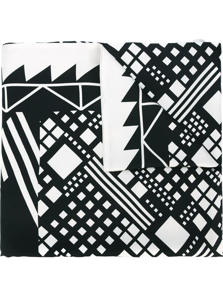 Pierre-louis Mascia Geometric Print Scarf, Adult Unisex, Nude/neutrals, Silk