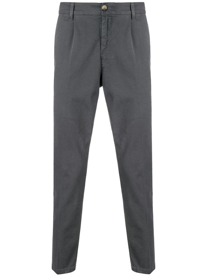Haikure High Waisted Tailored Trousers - Grey