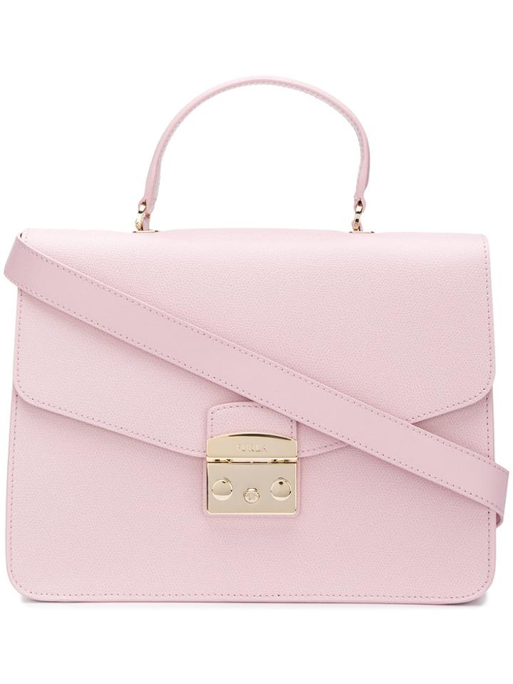 Furla Medium Metropolis Top Handle Bag - Pink & Purple