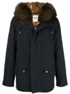 Yves Salomon Short Parka - B0252 Navy