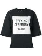 Opening Ceremony Logo Print T-shirt, Women's, Size: Medium, Black, Cotton