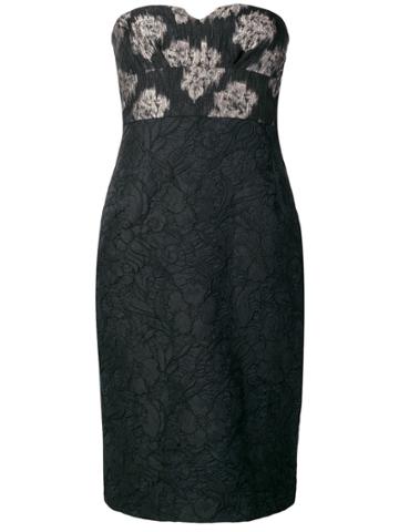 Kenzo Vintage Floral Patterned Midi Dress - Black