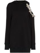 Christopher Kane Dna Cut-out Hoodie Dress - Black