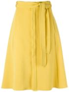 Egrey - A-line Skirt - Women - Polyester/spandex/elastane/viscose - 38, Women's, Yellow/orange, Polyester/spandex/elastane/viscose