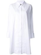 Mm6 Maison Margiela Pleated Front Shirt Dress