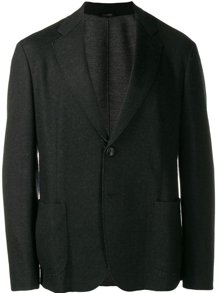 Giorgio Armani Patch-pocket Blazer - Black