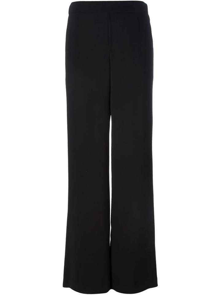 P.a.r.o.s.h. Wide Leg Trousers, Women's, Size: Medium, Black, Polyester