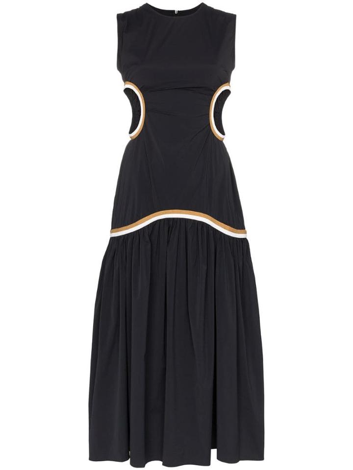 Markoo Cut-out Detail Midi Dress - Black