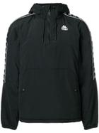 Kappa Logo Embroidered Pullover Jacket - Black