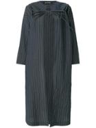 Ter Et Bantine Pinstripe Oversized Coat - Blue