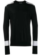 Neil Barrett Contrasting Sleeves Sweater - Black