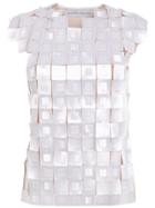 Gloria Coelho Apliqué Top - White