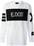Ejxiii Logo Printed Sweatshirt, Men's, Size: Medium, Black, Cotton