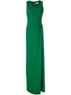 Lanvin Sleeveless Wrap Maxi Dress