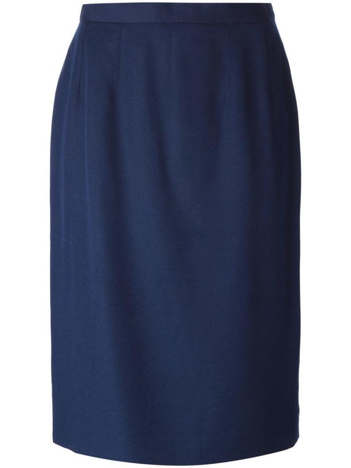 Guy Laroche Pre-owned High Waist Pencil Skirt - Blue
