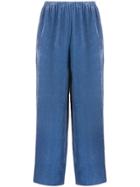 Forte Forte Ribbed Straight-leg Trousers - Blue