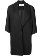 Chalayan Oversized Button Coat - Black