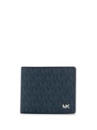Michael Michael Kors Logo Print Wallet - Blue