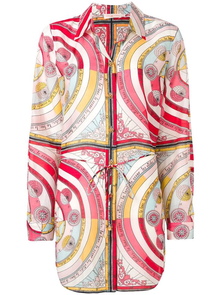 Tory Burch Costellazioni Long Shirt - Pink
