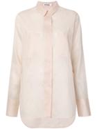 Jil Sander Concealed Front Shirt - Nude & Neutrals