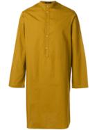 Qasimi Long Tunic Shirt - Yellow & Orange