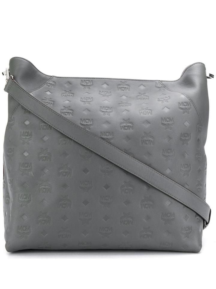 Mcm Medium Klara Hobo Tote - Grey