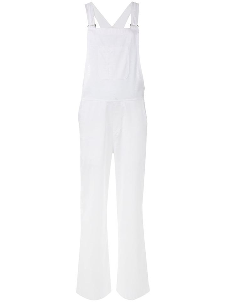 Majestic Filatures - Classic Dungarees - Women - Cotton/linen/flax - Iii, White, Cotton/linen/flax