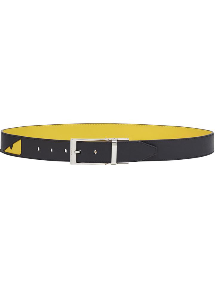 Fendi Bag Bugs Reversible Belt - Black