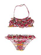 Dolce & Gabbana Kids Mambo Print Bikini, Girl's, Size: 8 Yrs
