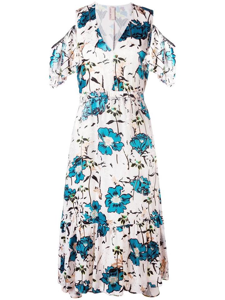 Antonio Marras Cold Shoulder Dress, Women's, Size: 40, Nude/neutrals, Polyester/polyamide/spandex/elastane/cupro