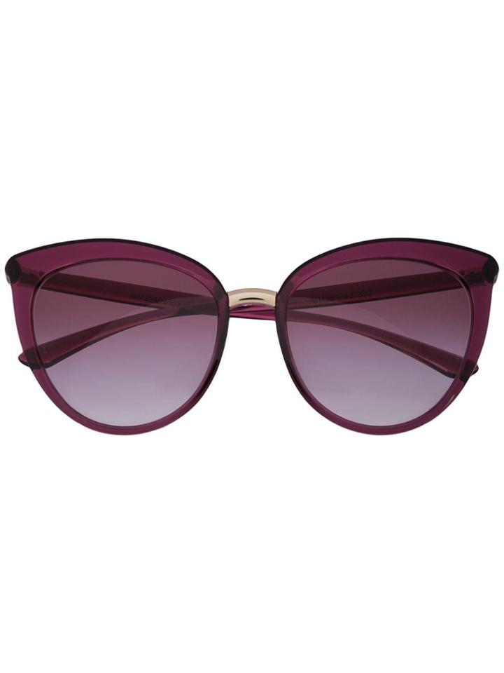 Dolce & Gabbana Eyewear Large Cat Eye Frame Sunglasses - Red