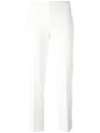 Blumarine Tailored Trousers, Women's, Size: 48, White, Polyester/spandex/elastane