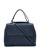 Orciani Logo Top-handle Tote - Blue