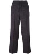 Incotex Checked Wide-leg Trousers