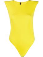Unravel Project Cutout Back Bodysuit - Yellow