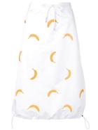 Thom Browne Banana Appliqué Ripstop Skirt - White