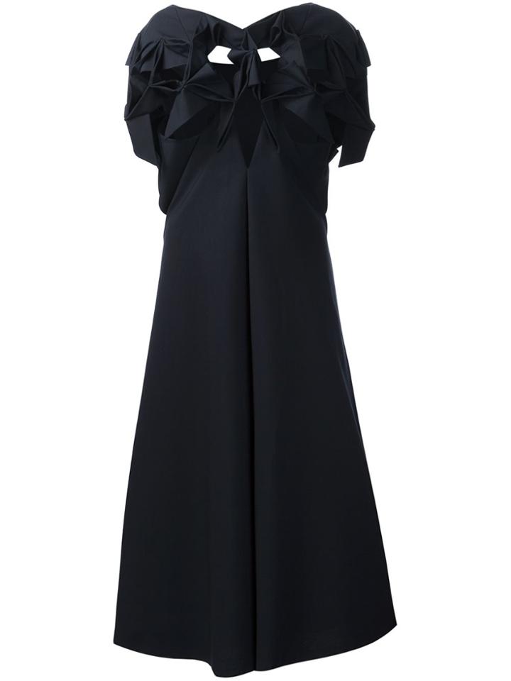 Junya Watanabe Comme Des Garçons Structured Front Shift Dress - Black