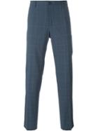 Dolce & Gabbana Checked Trousers, Men's, Size: 54, Grey, Cotton/viscose