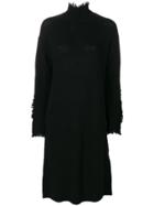 Yohji Yamamoto Roll Neck Knit Dress - Black