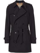 Burberry Short Chelsea Fit Trench Coat - Black