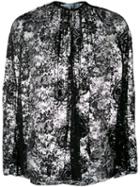 Prada Lace Open Front Blouse - Black