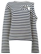 Céline Striped Jumper, Women's, Size: Small, Blue, Cotton/polyester/viscose