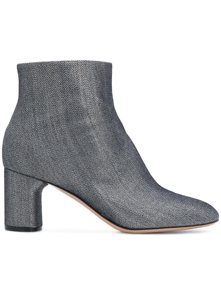 Casadei Denim Ankle Boots - Grey