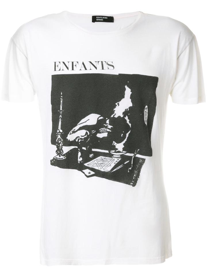 Enfants Riches Déprimés Printed Crewneck T-shirt - Nude & Neutrals