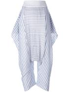 Stella Mccartney Striped Sonia Trousers, Women's, Size: 36, Blue, Cotton/elastodiene/polyamide