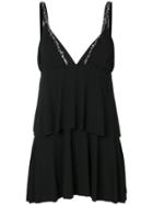 Saint Laurent Layed Style Dress - Black